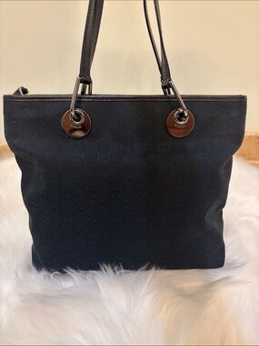Gucci Monogram Eclipse Tote Black